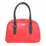 Beau Design Stylish  Red Color Imported PU Leather Casual Handbag With Double Handle For Women's/Ladies/Girls